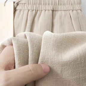 St. Martin Co Stone Drawstring Trousers Relaxed Tapered — lifestyle view