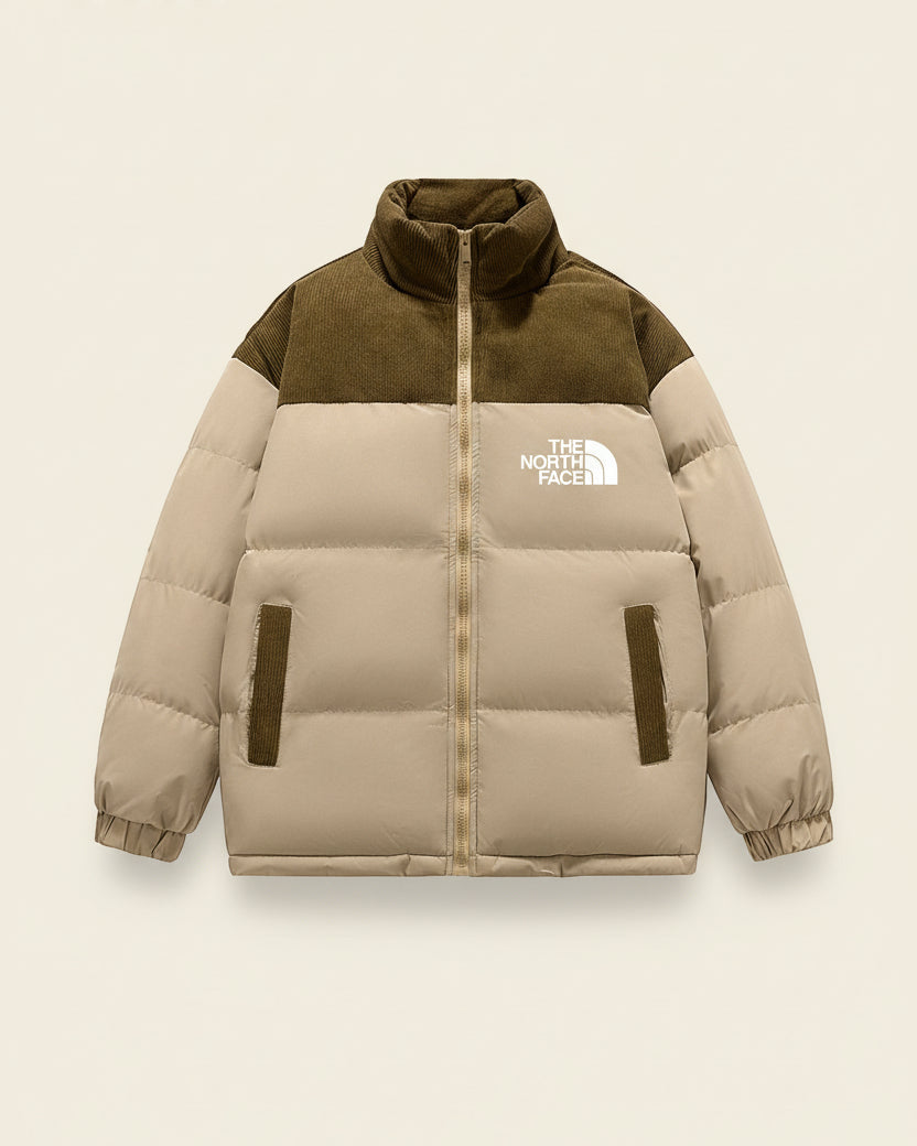 St. Martin Co TNF Black Quilted Down Puffer Jacket — lifestyle view