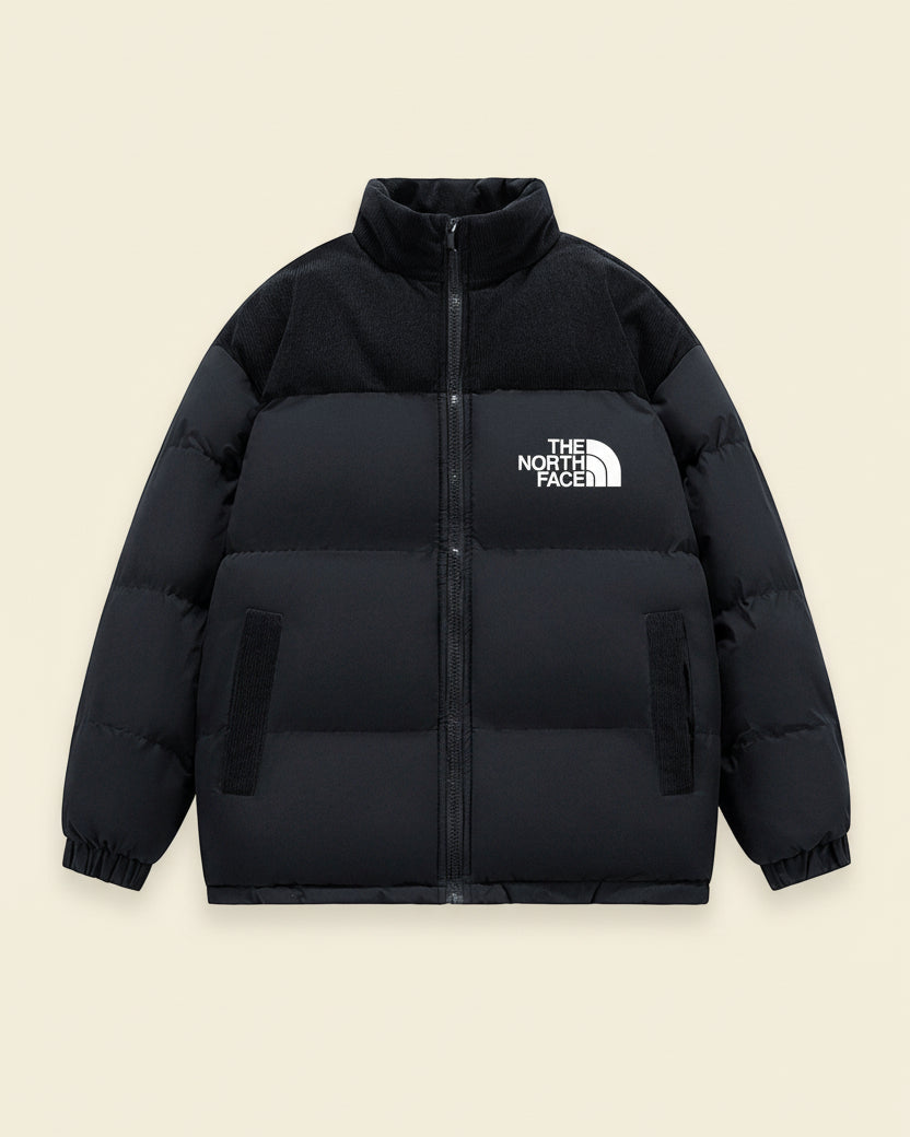 St. Martin Co TNF Black Quilted Down Puffer Jacket — detail view