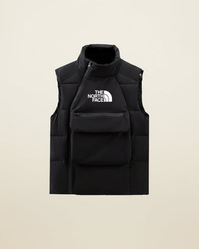 St. Martin Co TNF Black Quilted Utility Gilet — front view