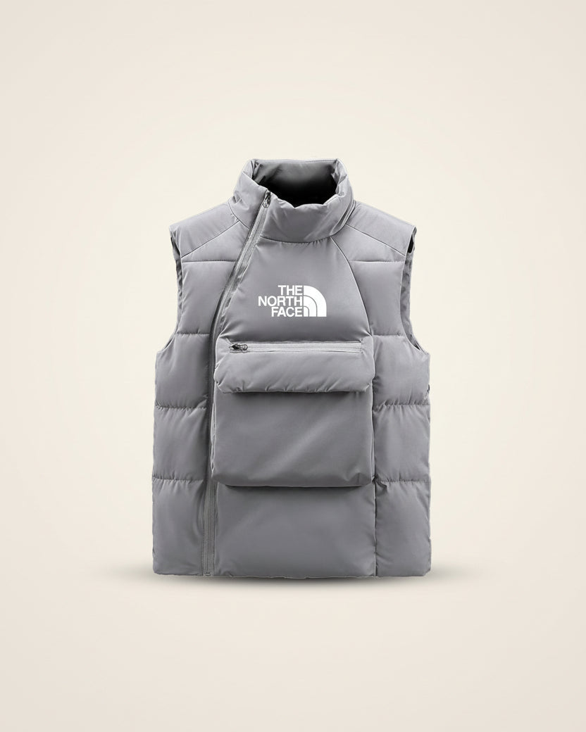 St. Martin Co TNF Black Quilted Utility Gilet — detail view