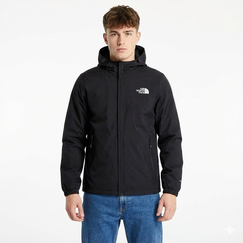St. Martin Co TNF Pale Grey Hooded Shell Jacket — side view